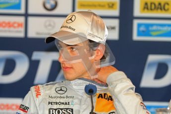 © Octane Photographic Ltd. 2012. DTM – Brands Hatch  - Saturday Press Conference.  Christian Vietoris . Digital Ref :