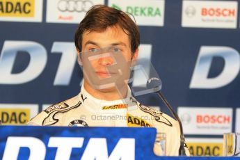 © Octane Photographic Ltd. 2012. DTM – Brands Hatch  - Saturday Press Conference. Bruno Spengler - BMW M3 DTM - BMW Team Schnitzer. Digital Ref :