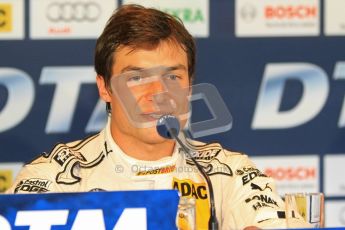 © Octane Photographic Ltd. 2012. DTM – Brands Hatch - Saturday Press Conference. Bruno Spengler - BMW M3 DTM - BMW Team Schnitzer. Digital Ref :