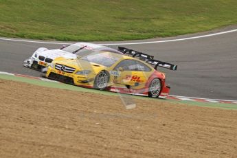 © Octane Photographic Ltd. 2012. DTM – Brands Hatch - Race. Sunday 20th May 2012. David Coulthard - Mercedes AMG C-Coupe - DHL Paket Mercedes AMG. Digital Ref :