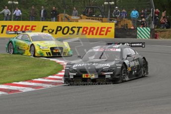 © Octane Photographic Ltd. 2012. DTM – Brands Hatch - Race. Sunday 20th May 2012. Bruno Spengler - BMW M3 DTM - BMW Team Schnitzer and Mike Rockenfeller - Audi A5 DTM - Audi Sport Team Phoenix. Digital Ref :