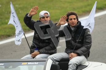 © Octane Photographic Ltd. 2012. DTM – Brands Hatch - DTM Drivers' presentation. Perrson Motorsport – Roberto Merhi. Sunday 20th May 2012. Digital Ref : 0348cb1d9445