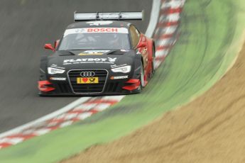 © Octane Photographic Ltd. 2012. DTM – Brands Hatch - DTM Warm up session. Sunday 20th May 2012. Edoardo Mortara - Playboy Audi A5 DTM - Audi Sport Team Rosberg. Digital Ref :