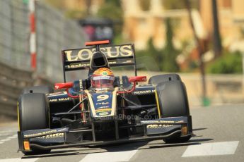 © Octane Photographic Ltd. 2012. F1 Monte Carlo - GP2 Practice 1. Thursday  24th May 2012. James Calado - Lotus GP. Digital Ref : 0353cb1d0696