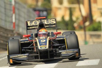 © Octane Photographic Ltd. 2012. F1 Monte Carlo - GP2 Practice 1. Thursday 24th May 2012. James Calado - Lotus GP. Digital Ref : 0353cb1d0696