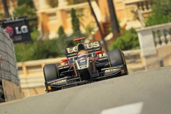 © Octane Photographic Ltd. 2012. F1 Monte Carlo - GP2 Practice 1. Thursday 24th May 2012. James Calado - Lotus GP. Digital Ref : 0353cb1d0735