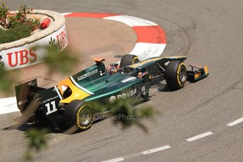 © Octane Photographic Ltd. 2012. F1 Monte Carlo - GP2 Practice 1. Thursday 24th May 2012. Rodolfo Gonzales - Caterham Racing. Digital Ref : 0353cb7d7792