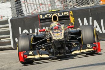 © Octane Photographic Ltd. 2012. F1 Monte Carlo - Qualifying - Session 2. Saturday 26th May 2012. Romain Grosjean - Lotus. Digital Ref : 0355cb1d6698