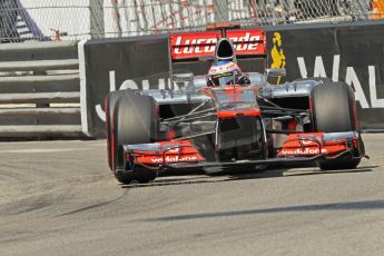 © Octane Photographic Ltd. 2012. F1 Monte Carlo - Qualifying - Session 2. Saturday 26th May 2012. Jenson Button - McLaren. Digital Ref : 0355cb1d6702