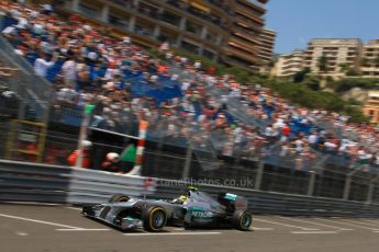 © Octane Photographic Ltd. 2012. F1 Monte Carlo - Qualifying - Session 1. Saturday 26th May 2012. Nico Rosberg - Mercedes. Digital Ref : 0355cb7d8756