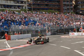 © Octane Photographic Ltd. 2012. F1 Monte Carlo - Qualifying - Session 2. Saturday 26th May 2012. Romain Grosjean - Lotus. Digital Ref : 0355cb7d8923