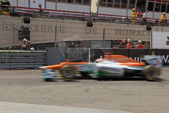 © Octane Photographic Ltd. 2012. F1 Monte Carlo - Qualifying - Session 2. Saturday 26th May 2012. Paul di Resta - Fore India. Digital Ref : 0355cb7d8939