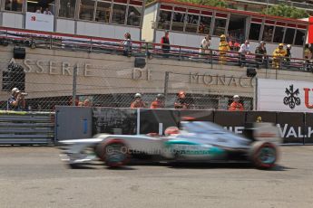 © Octane Photographic Ltd. 2012. F1 Monte Carlo - Qualifying - Session 2. Saturday 26th May 2012. Michael Schumacher - Mercedes. Digital Ref : 0355cb7d8946