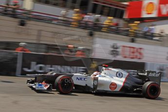 © Octane Photographic Ltd. 2012. F1 Monte Carlo - Qualifying - Session 2. Saturday 26th May 2012. Kamui Kobayashi - Sauber. Digital Ref : 0355cb7d8957
