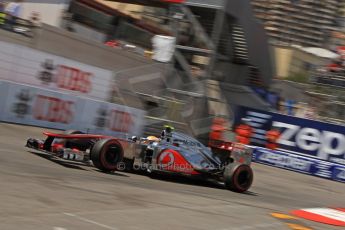 © Octane Photographic Ltd. 2012. F1 Monte Carlo - Qualifying - Session 2. Saturday 26th May 2012. Lewis Hamilton - McLaren. Digital Ref : 0355cb7d8961
