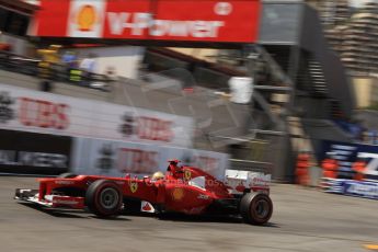 © Octane Photographic Ltd. 2012. F1 Monte Carlo - Qualifying - Session 2. Saturday 26th May 2012. Fernando Alonso - Ferrari. Digital Ref : 0355cb7d8963