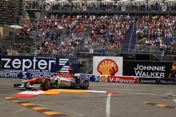 © Octane Photographic Ltd. 2012. F1 Monte Carlo - Qualifying - Session 2. Saturday 26th May 2012. Nico Hulkenberg - Force India. Digital Ref : 0355cb7d9002