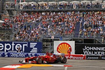 © Octane Photographic Ltd. 2012. F1 Monte Carlo - Qualifying - Session 2. Saturday 26th May 2012. Fernando Alonso - Ferrari. Digital Ref : 0355cb7d9018