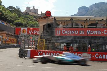 © Octane Photographic Ltd. 2012. F1 Monte Carlo - Qualifying - Session 3. Saturday 26th May 2012. Nico Rosberg - Mercedes. Digital Ref : 0355cb7d9041