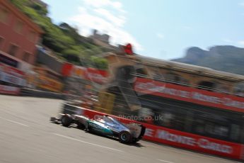 © Octane Photographic Ltd. 2012. F1 Monte Carlo - Qualifying - Session 3. Saturday 26th May 2012. Michael Schumacher - Mercedes. Digital Ref : 0355cb7d9077