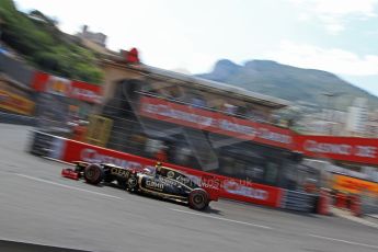 © Octane Photographic Ltd. 2012. F1 Monte Carlo - Qualifying - Session 3. Saturday 26th May 2012. Romain Grosjean - Lotus. Digital Ref : 0355cb7d9101