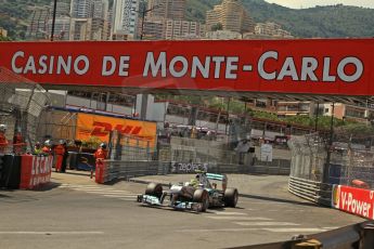 © Octane Photographic Ltd. 2012. F1 Monte Carlo - Qualifying - Session 3. Saturday 26th May 2012. Nico Rosberg - Mercedes. Digital Ref : 0355cb7d9104