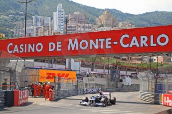 © Octane Photographic Ltd. 2012. F1 Monte Carlo - Qualifying - Session 3. Saturday 26th May 2012. Pastor Maldonado - Williams. Digital Ref : 0355cb7d9125