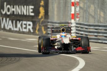 © Octane Photographic Ltd. 2012.  F1 Monte Carlo - Practice 1. Thursday  24th May 2012. Narain Kartheyan - HRT. Digital Ref : 0350cb1d0092