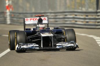 © Octane Photographic Ltd. 2012. F1 Monte Carlo - Practice 1. Thursday  24th May 2012. Pasor Maldonado - Williams. Digital Ref : 0350cb1d0134