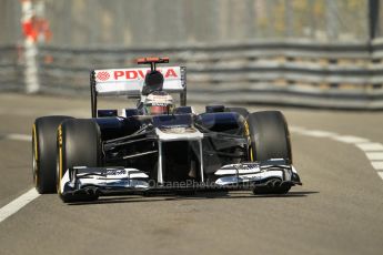 © Octane Photographic Ltd. 2012. F1 Monte Carlo - Practice 1. Thursday 24th May 2012. Pasor Maldonado - Williams. Digital Ref : 0350cb1d0134