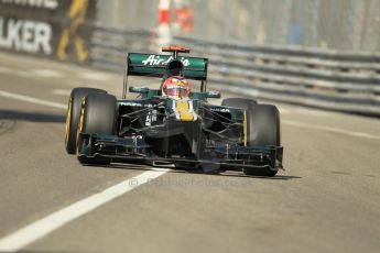 © Octane Photographic Ltd. 2012.  F1 Monte Carlo - Practice 1. Thursday  24th May 2012. Heikki Kovalainen - Caterham. Digital Ref : 0350cb1d0179