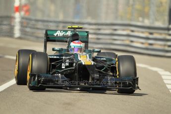 © Octane Photographic Ltd. 2012.  F1 Monte Carlo - Practice 1. Thursday  24th May 2012. Vitaly Petrov - Caterham. Digital Ref : 0350cb1d0201