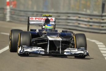 © Octane Photographic Ltd. 2012.  F1 Monte Carlo - Practice 1. Thursday  24th May 2012. Bruno Senna - Williams. Digital Ref : 0350cb1d0206