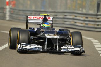 © Octane Photographic Ltd. 2012. F1 Monte Carlo - Practice 1. Thursday 24th May 2012. Bruno Senna - Williams. Digital Ref : 0350cb1d0206