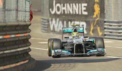 © Octane Photographic Ltd. 2012.  F1 Monte Carlo - Practice 1. Thursday  24th May 2012. Nico Rosberg - Mercedes. Digital Ref : 0350cb1d0211