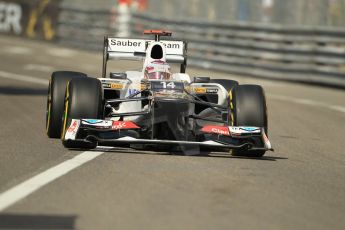 © Octane Photographic Ltd. 2012.  F1 Monte Carlo - Practice 1. Thursday  24th May 2012. Kamui Kobayashi - Sauber. Digital Ref : 0350cb1d0217