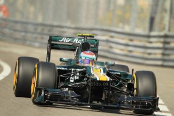 © Octane Photographic Ltd. 2012. F1 Monte Carlo - Practice 1. Thursday  24th May 2012. Vitaly Petrov - Caterham. Digital Ref : 0350cb1d0248