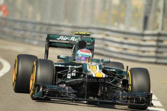 © Octane Photographic Ltd. 2012. F1 Monte Carlo - Practice 1. Thursday 24th May 2012. Vitaly Petrov - Caterham. Digital Ref : 0350cb1d0248
