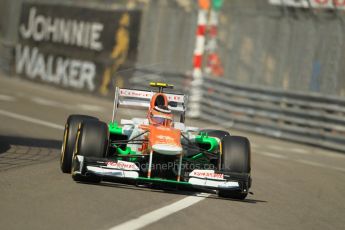 © Octane Photographic Ltd. 2012. F1 Monte Carlo - Practice 1. Thursday 24th May 2012. Nico Hulkenberg - Force India. Digital Ref : 0350cb1d0272