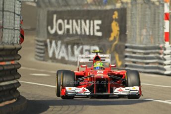 © Octane Photographic Ltd. 2012. F1 Monte Carlo - Practice 1. Thursday  24th May 2012. Felipe Massa - Ferrari. Digital Ref : 0350cb1d0335