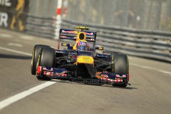 © Octane Photographic Ltd. 2012. F1 Monte Carlo - Practice 1. Thursday  24th May 2012. Mark Webber - Red Bull. Digital Ref : 0350cb1d0374