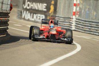 © Octane Photographic Ltd. 2012. F1 Monte Carlo - Practice 1. Thursday  24th May 2012. Timo Glock - Marussia. Digital Ref : 0350cb1d0378