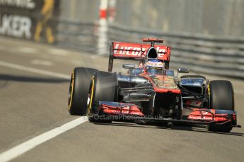 © Octane Photographic Ltd. 2012. F1 Monte Carlo - Practice 1. Thursday  24th May 2012. Jenson Button - McLaren. Digital Ref : 0350cb1d0397