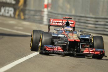 © Octane Photographic Ltd. 2012. F1 Monte Carlo - Practice 1. Thursday 24th May 2012. Jenson Button - McLaren. Digital Ref : 0350cb1d0397