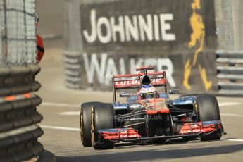 © Octane Photographic Ltd. 2012. F1 Monte Carlo - Practice 1. Thursday  24th May 2012. Jenson Button - McLaren. Digital Ref : 0350cb1d0434