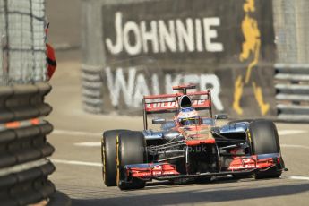 © Octane Photographic Ltd. 2012. F1 Monte Carlo - Practice 1. Thursday 24th May 2012. Jenson Button - McLaren. Digital Ref : 0350cb1d0434