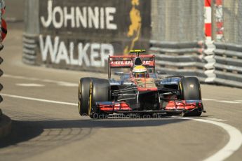 © Octane Photographic Ltd. 2012.  F1 Monte Carlo - Practice 1. Thursday  24th May 2012. Lewis Hamilton - McLaren. Digital Ref : 0350cb1d0449