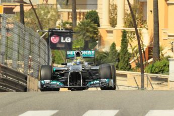 © Octane Photographic Ltd. 2012.F1 Monte Carlo - Practice 1. Thursday  24th May 2012. Nico Rosberg - Mrrcedes. Digital Ref : 0350cb1d0472