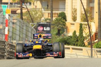 © Octane Photographic Ltd. 2012. F1 Monte Carlo - Practice 1. Thursday 24th May 2012. Sebastian Vettel - Red Bull. Digital Ref : 0350cb1d0476
