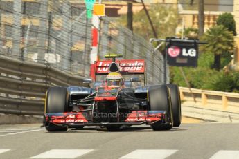 © Octane Photographic Ltd. 2012.  F1 Monte Carlo - Practice 1. Thursday  24th May 2012. Lewis Hamilton - McLaren. Digital Ref : 0350cb1d0491
